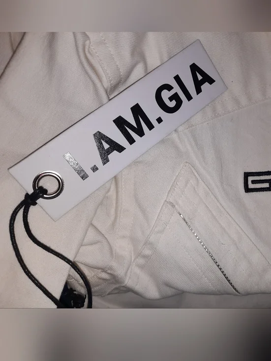 I.AM.GIA NWT White Women's Utility Jumpsuit  Modern Workwear Style Size Small - Picture 9 of 16